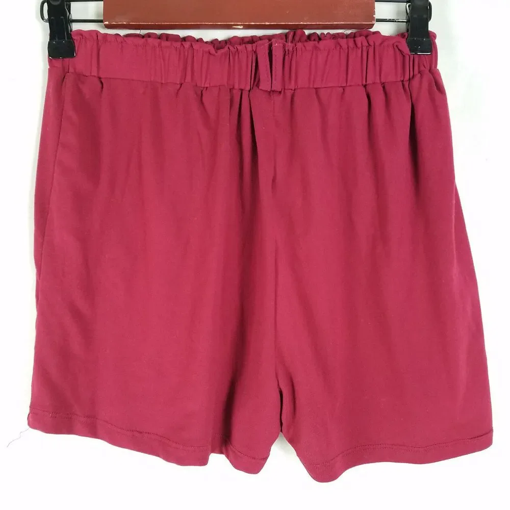 Love Fit Shorts Womens 24 Red High Rise Casual Pull On Stretch Waist by‎ Galit